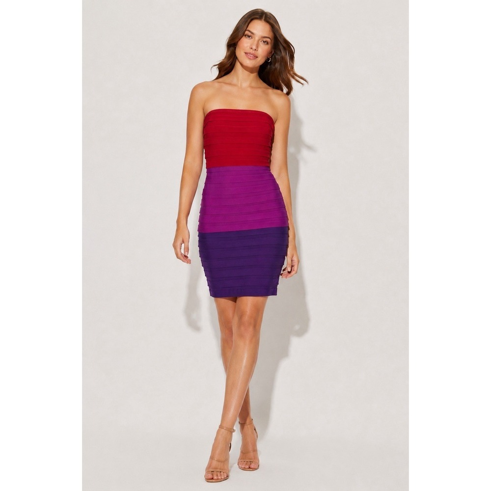 NWT Max and Cleo Strapless Suzy Dress Size 4 Lipstick Red Formal Prom $178